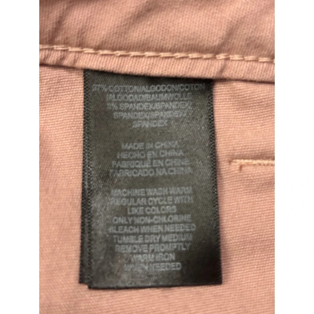 Jones New York Womens Pink Utility Shorts Size 10 Dusty Rose Cotton Blend 6in